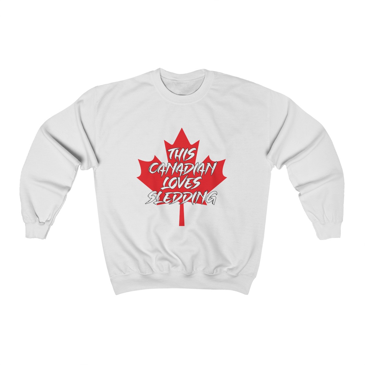 Maple Leaf Sledding - Heavy Crewneck Sweatshirt - Sled Theory